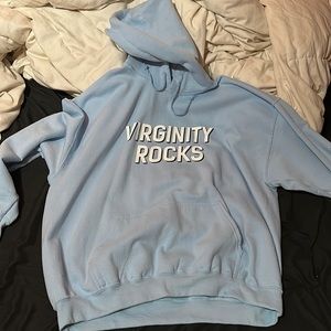 Virginity rocks hoodie blue XL